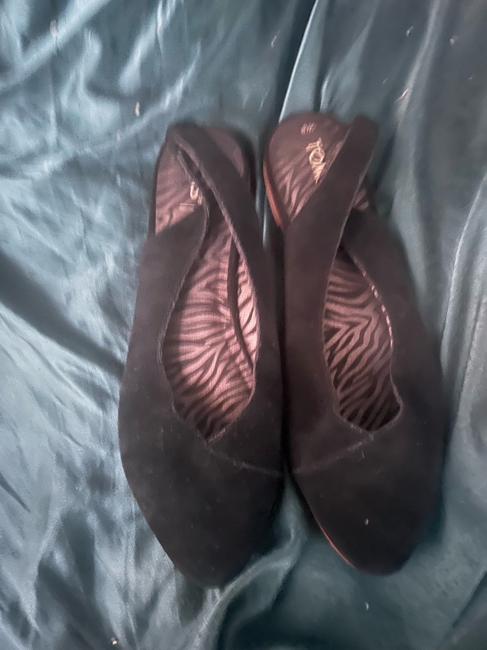 Toms Black Suede Ballet Flats - Women's Slip-On Loafers
